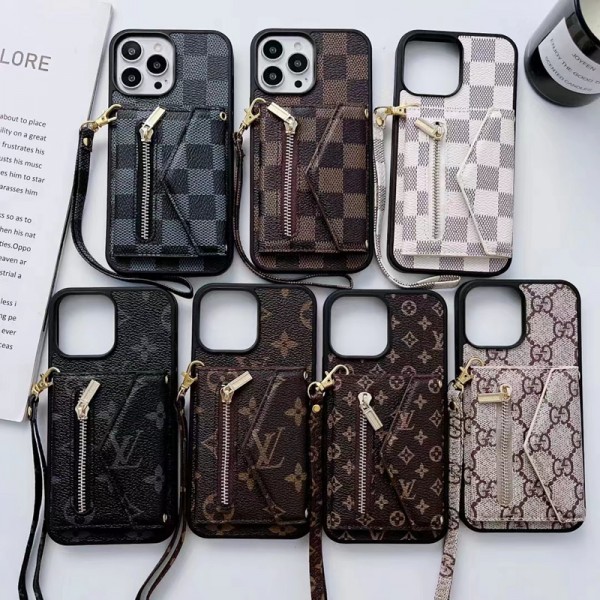 Louis Vuitton  iPhone 15 14 13 Pro Max leather wallet lv strap samsung s24 FE ultra s24 plus s23 case coverLuxury samsung s24 plus s23 ultra Case Back Cover coqueiPhone 15 pro 13/14 15 Pro Max Case Custodia Hulle FundaFashion Brand Full Cover housse