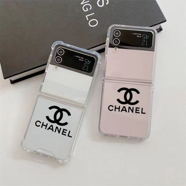 Chanel  galaxy z flip 5 4 Brand Full Cover casesamsung z flip5  Case Custodia Hulle Fundaoriginal luxury fake case Chanel galaxy z flip4 5  shellFashion Brand Full Cover housse