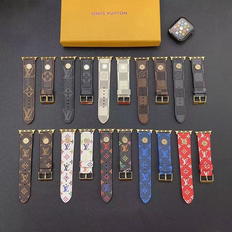 Louis Vuitton Apple Watch Band lv leather