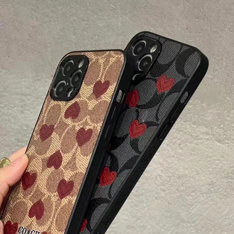 Coach iPhone 15 Case original luxury fake case iphone xr xs max 15 14/12/13 pro max shell iPhone 15 pro 13/14 15 Pro Max Case 