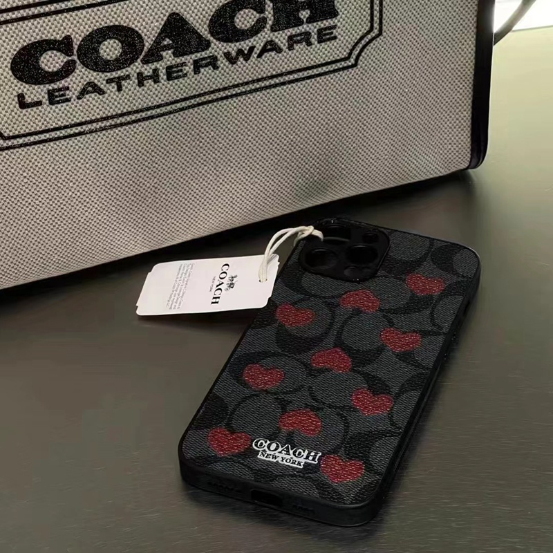 women Coach iPhone 15 plus 15 Pro max Case Back Cover 