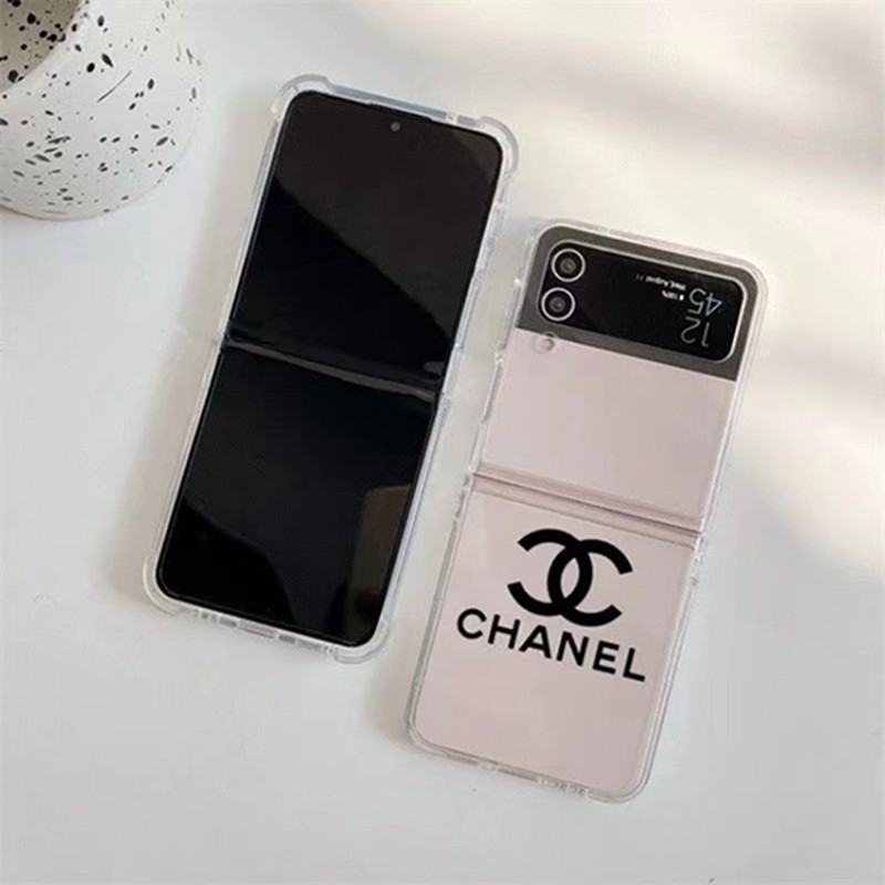 Chanel  galaxy z flip 5 4 Brand Full Cover casesamsung z flip5  Case Custodia Hulle Fundaoriginal luxury fake case Chanel galaxy z flip4 5 case