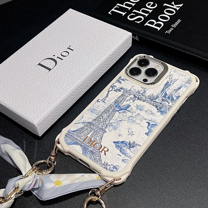 women men Wristlet Dior iPhone 16 15 14 13 Pro Max 15 plus case cover